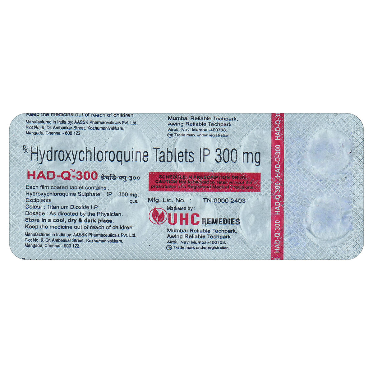 Had Q 300mg Tablet