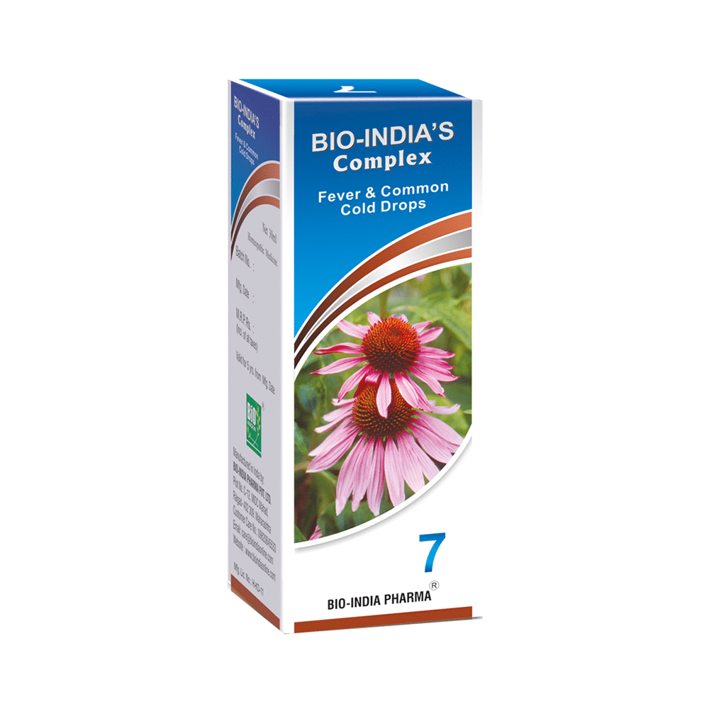 Bio India Complex 7 Fever & Common Cold Drop - Image 1