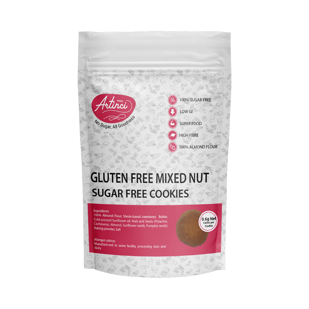 Artinci Gluten Free Mixed Nut Sugar Free Cookie - Image 1