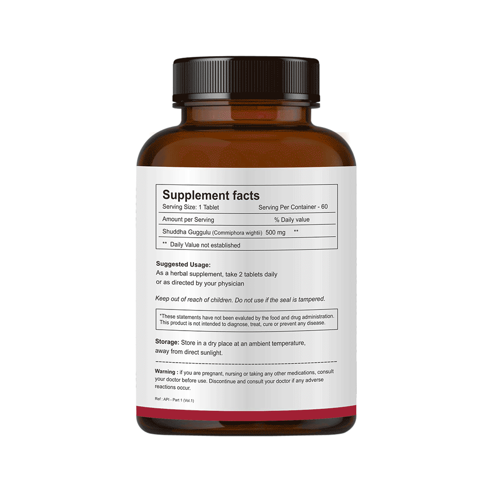 Herb Essential Shuddha Guggulu 500mg Tablet - Image 2
