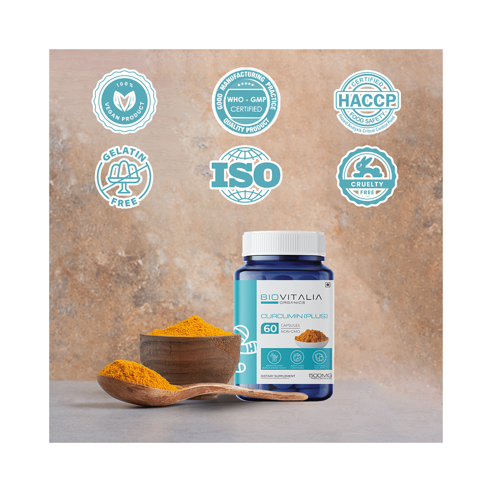 Biovitalia Organics Curcumin (Plus) 1000mg Capsule - Image 6