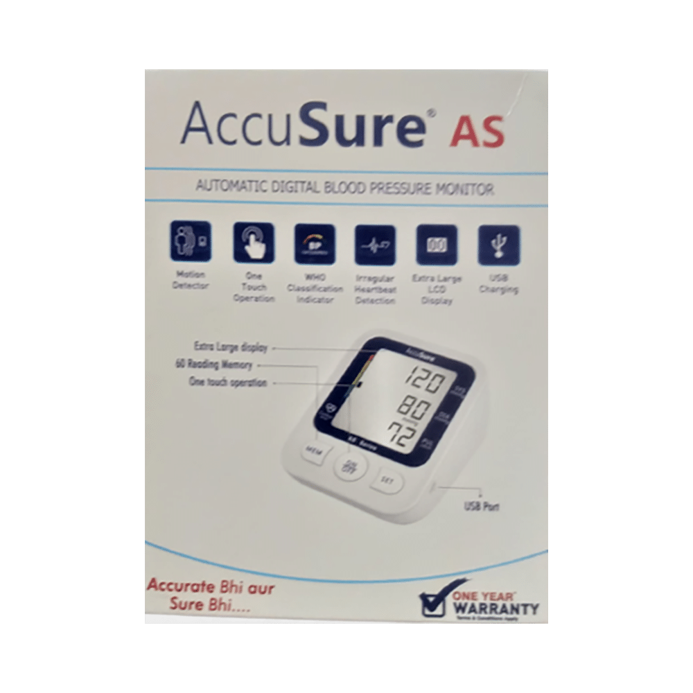AccuSure AS Automatic Digital Blood Pressure Monitor - Image 1