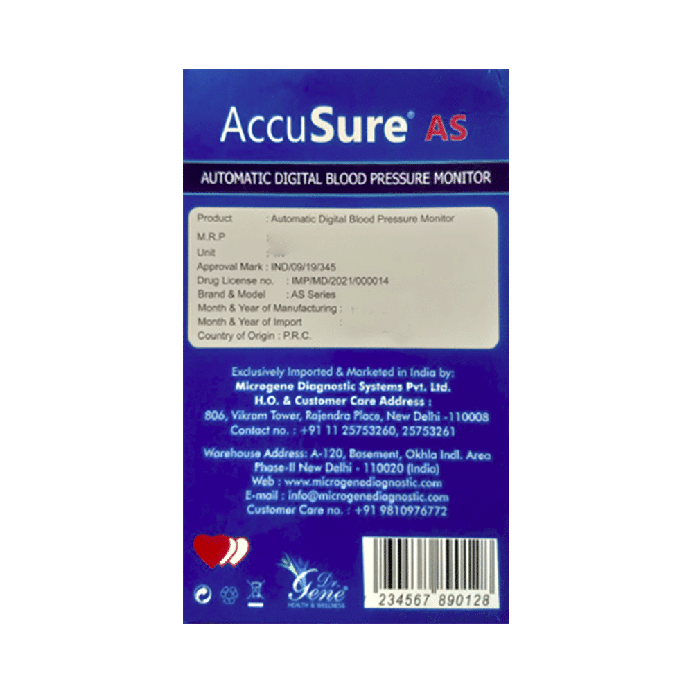 AccuSure AS Automatic Digital Blood Pressure Monitor - Image 2