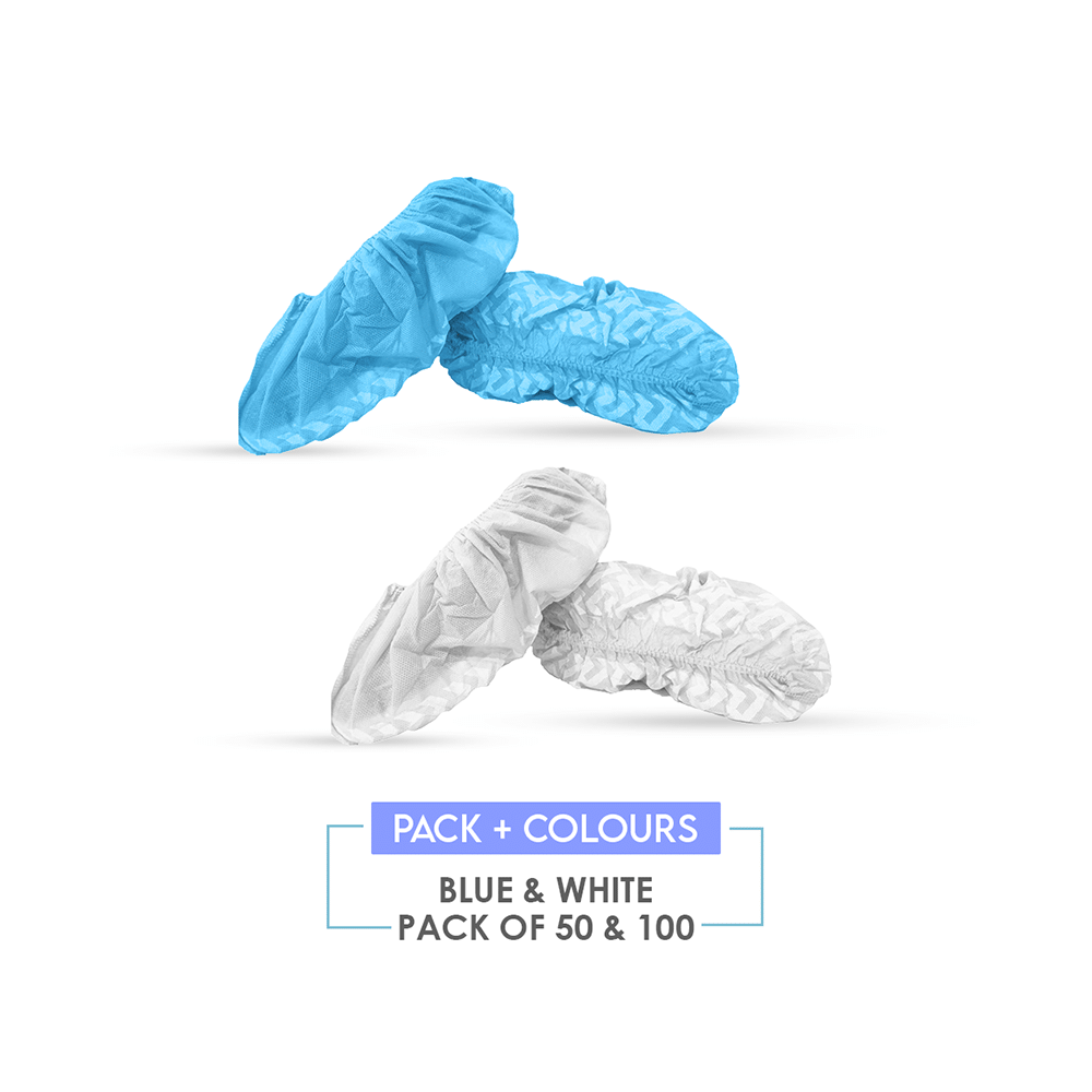 S4 Healthcare Disposable Non Woven Shoe Covers White - Image 3