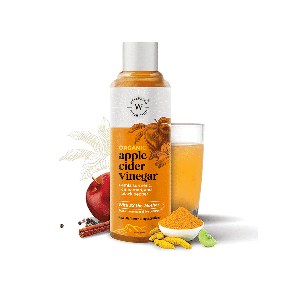 Wellbeing Nutrition Organic Apple Cider Vinegar  | 2X the 'Mother' (500ml Each) - Image 3