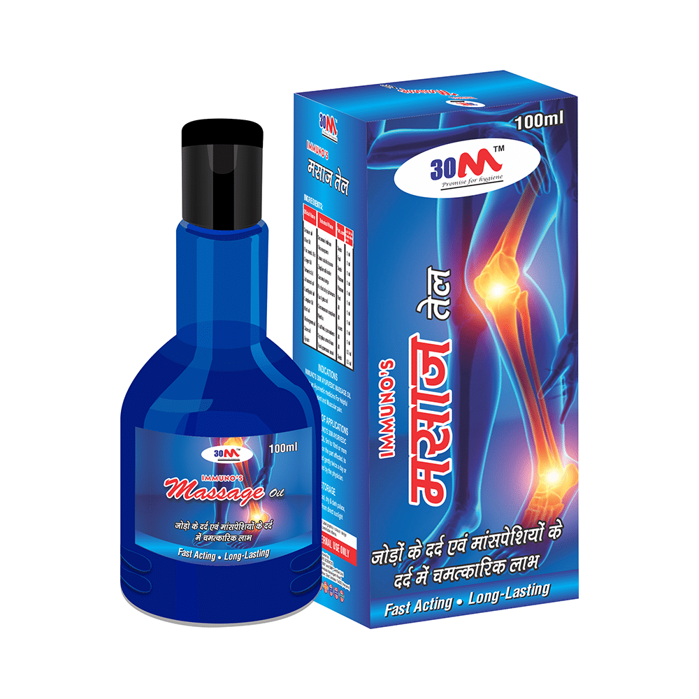 30M Immuno's Massage Oil (100ml Each) - Image 1