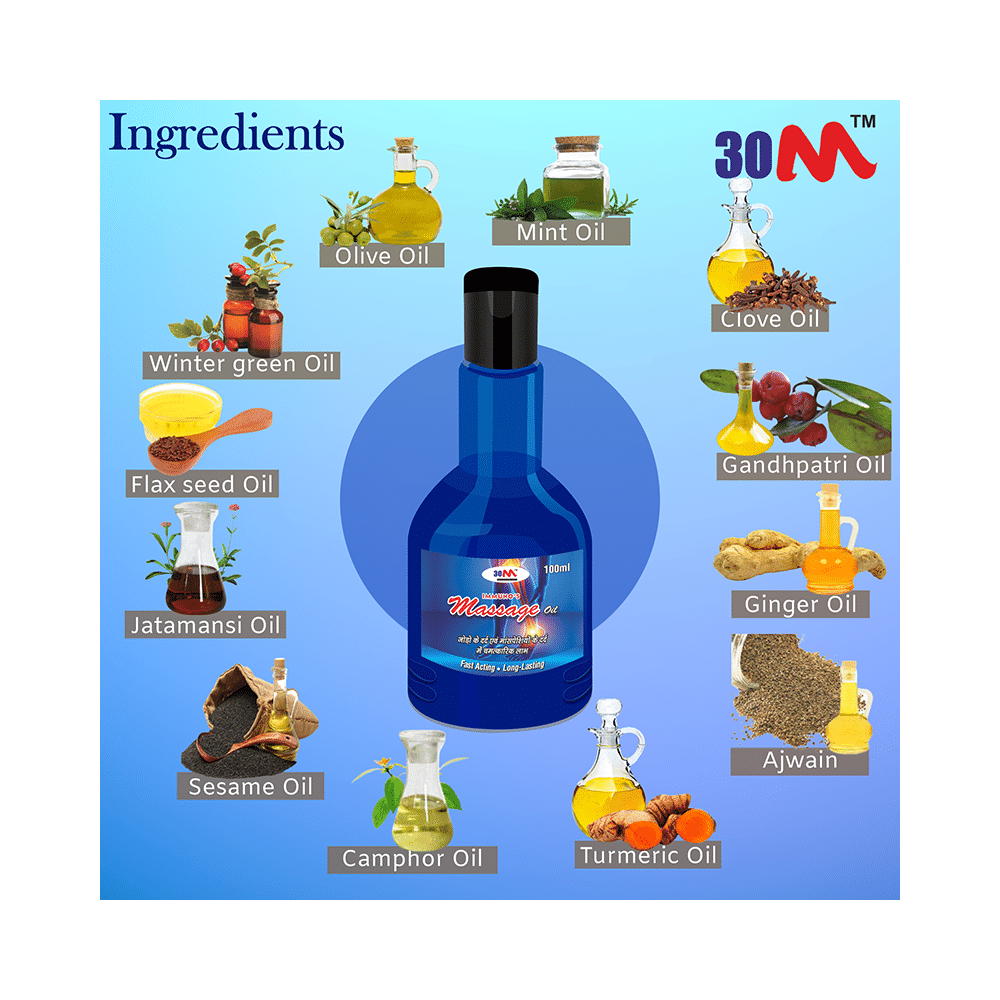 30M Immuno's Massage Oil (100ml Each) - Image 2