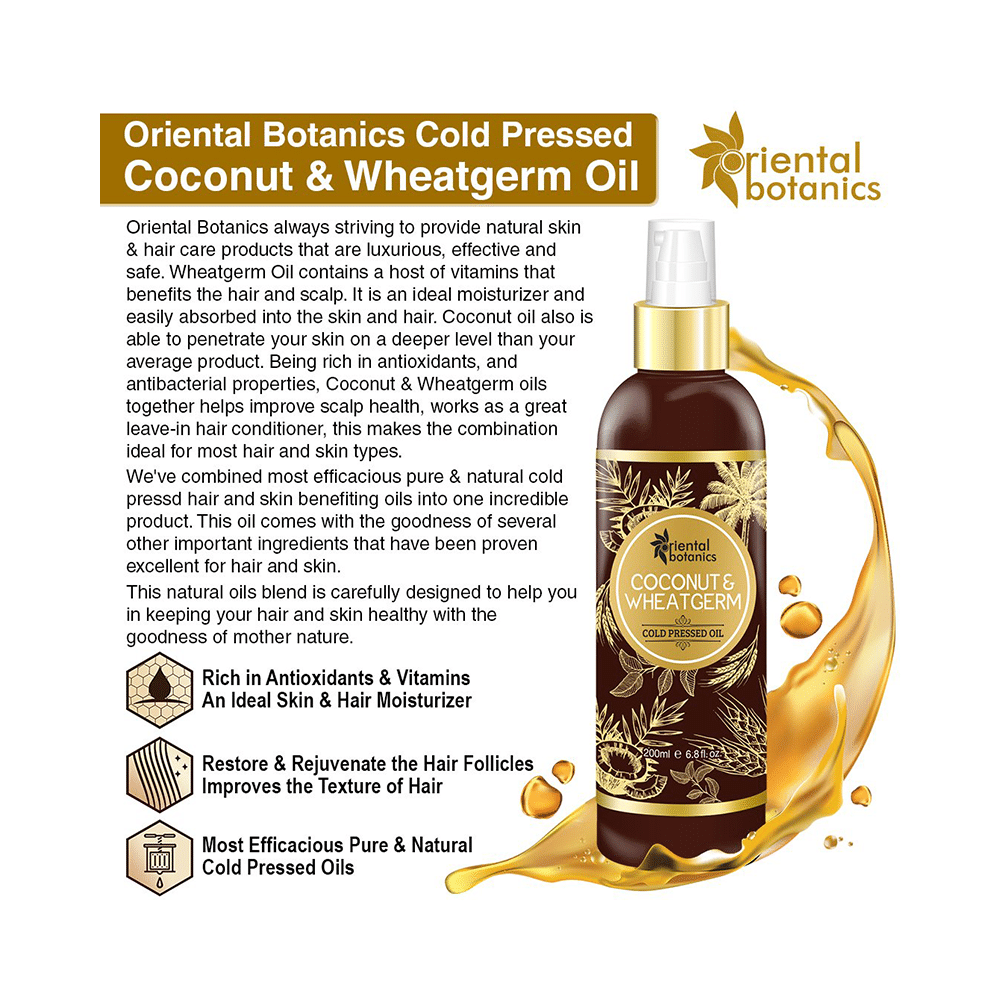 Oriental Botanics Coconut & Wheat Germ Cold Pressed Oil - Image 5