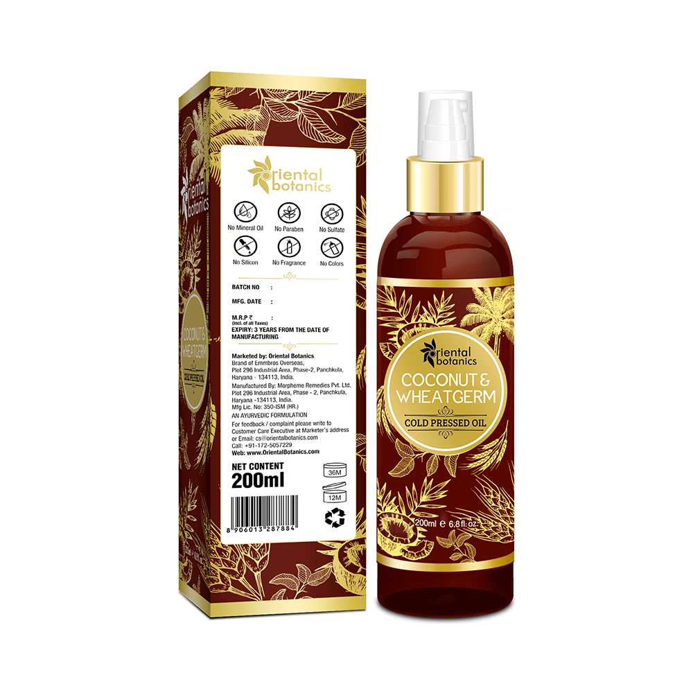 Oriental Botanics Coconut & Wheat Germ Cold Pressed Oil - Image 4