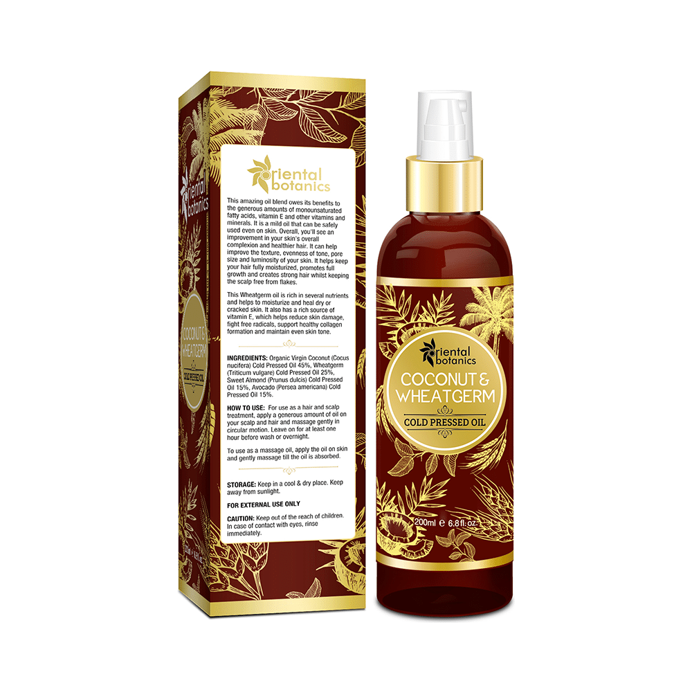 Oriental Botanics Coconut & Wheat Germ Cold Pressed Oil - Image 3