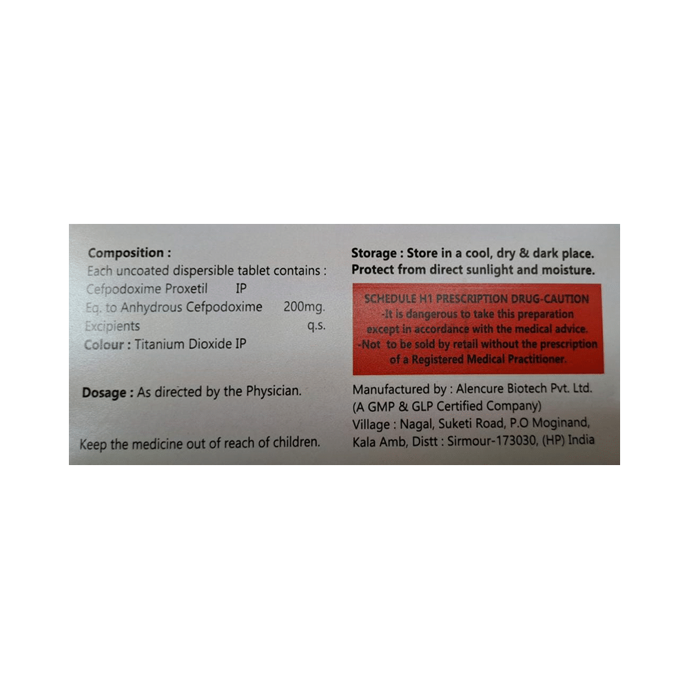 Zufifix 200 Tablet DT - Image 2