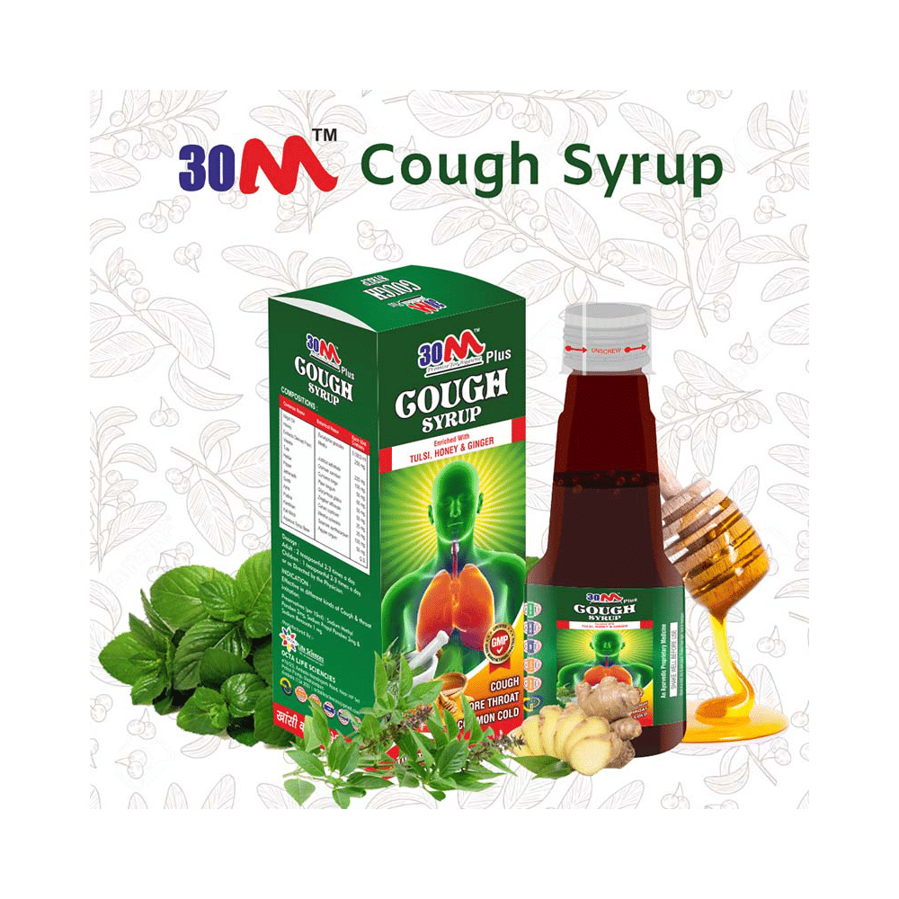 30M Plus Cough Syrup (100ml Each) Tulsi, Honey & Ginger - Image 6