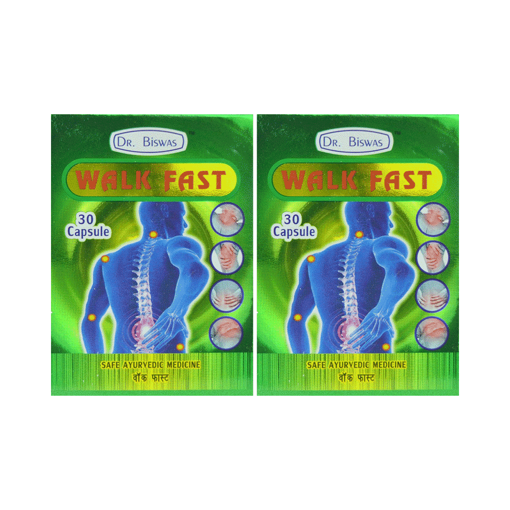 Dr. Biswas Walk Fast (30 Capsule Each) | India's fastest medicine ...
