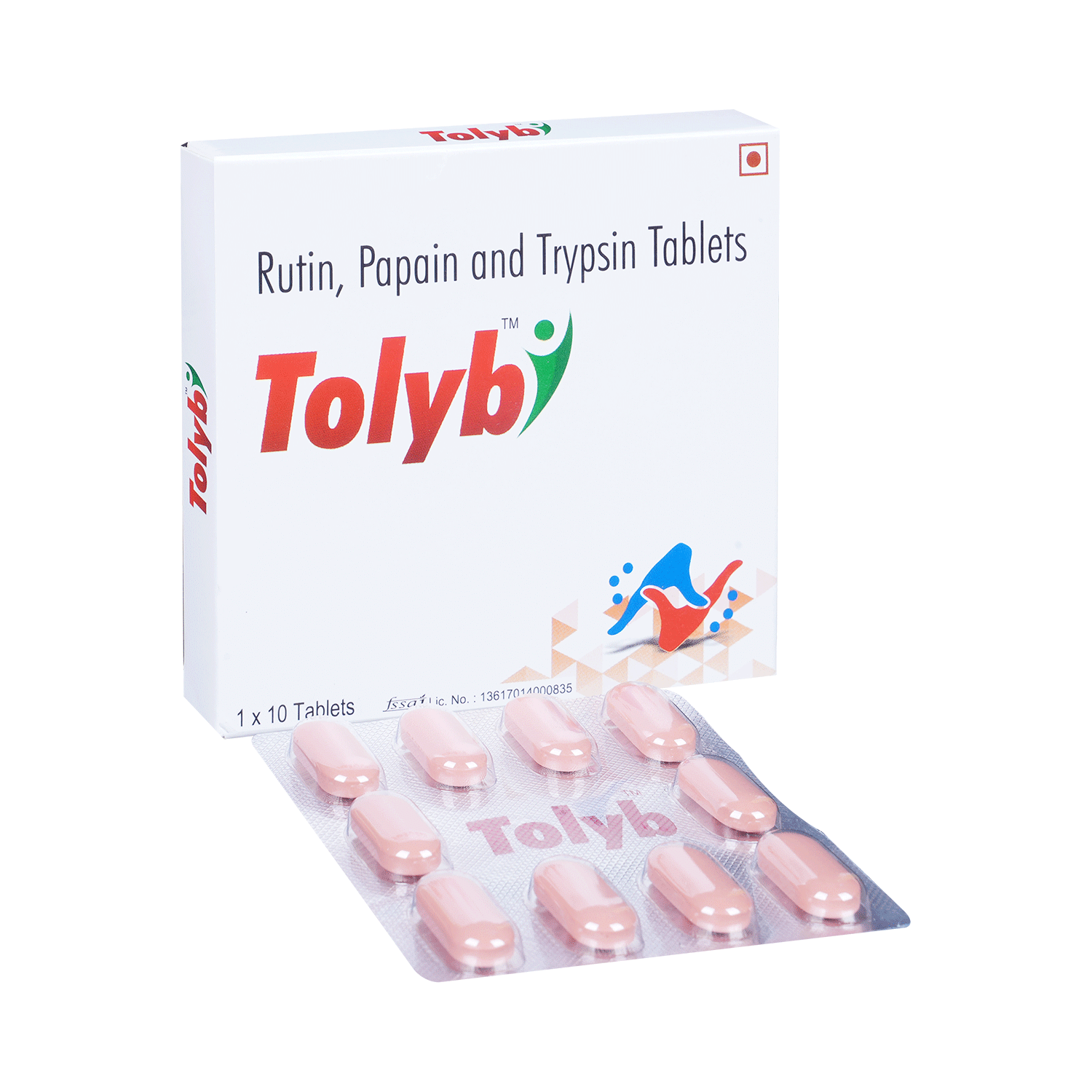 Tolyb Tablet with Rutin, Papain & Trypsin - Image 1