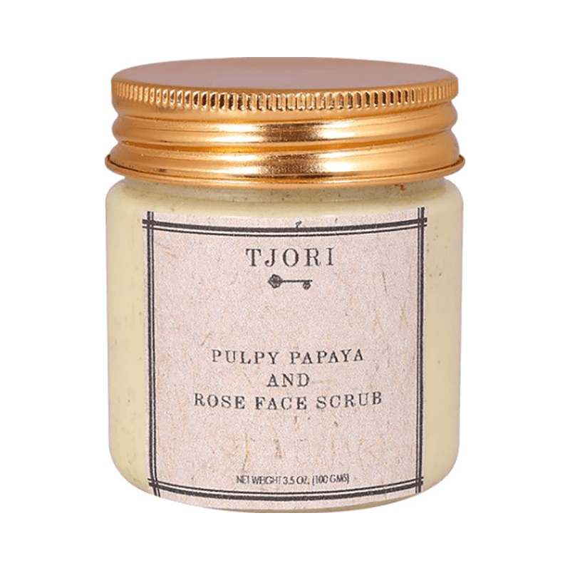 Tjori Pulpy Papaya and Rose Facial Scrub