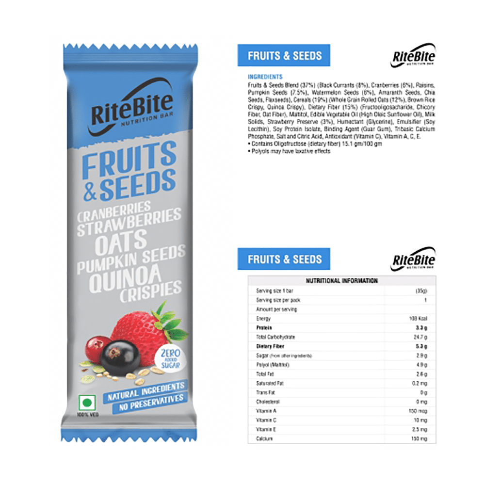 RiteBite Nutrition Bar with 4gm Protein Assorted - Image 4