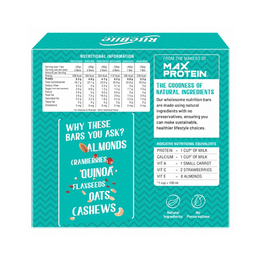 RiteBite Nutrition Bar with 4gm Protein Assorted - Image 2
