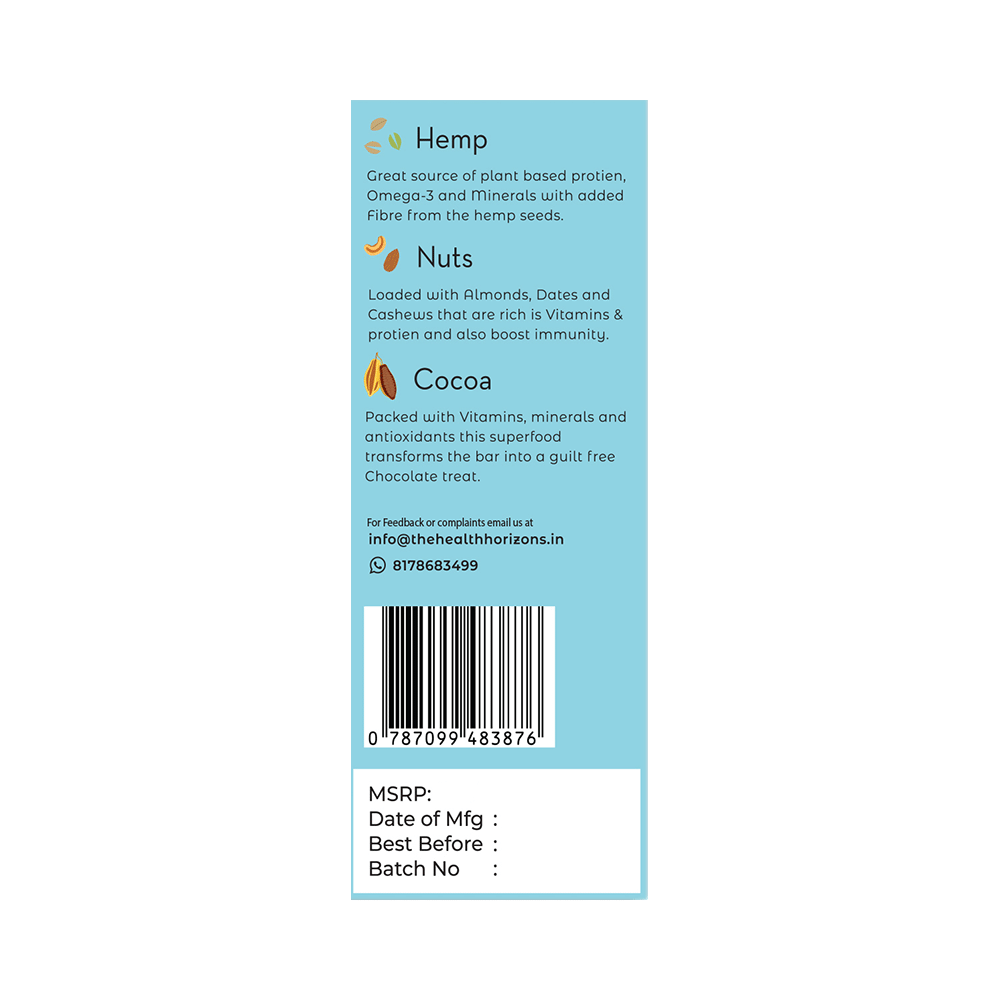 Health Horizons Hemp Power Bar (50gm Each) - Image 2