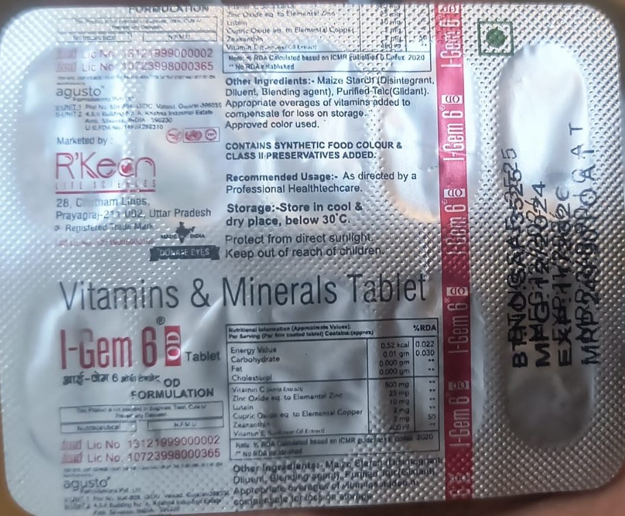I-Gem 6 OD Tablet - Image 1