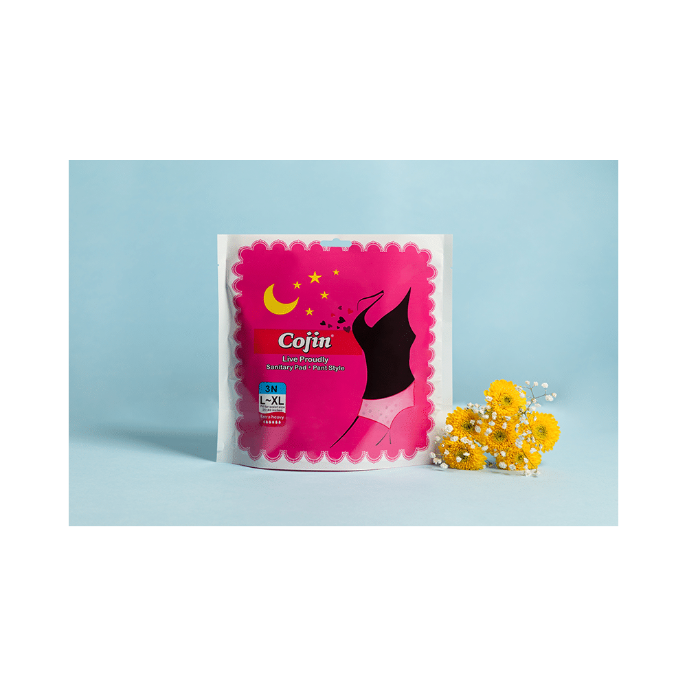 Cojin Ovenight Pant Style Sanitary Pads (3 Each) L-XL - Image 4
