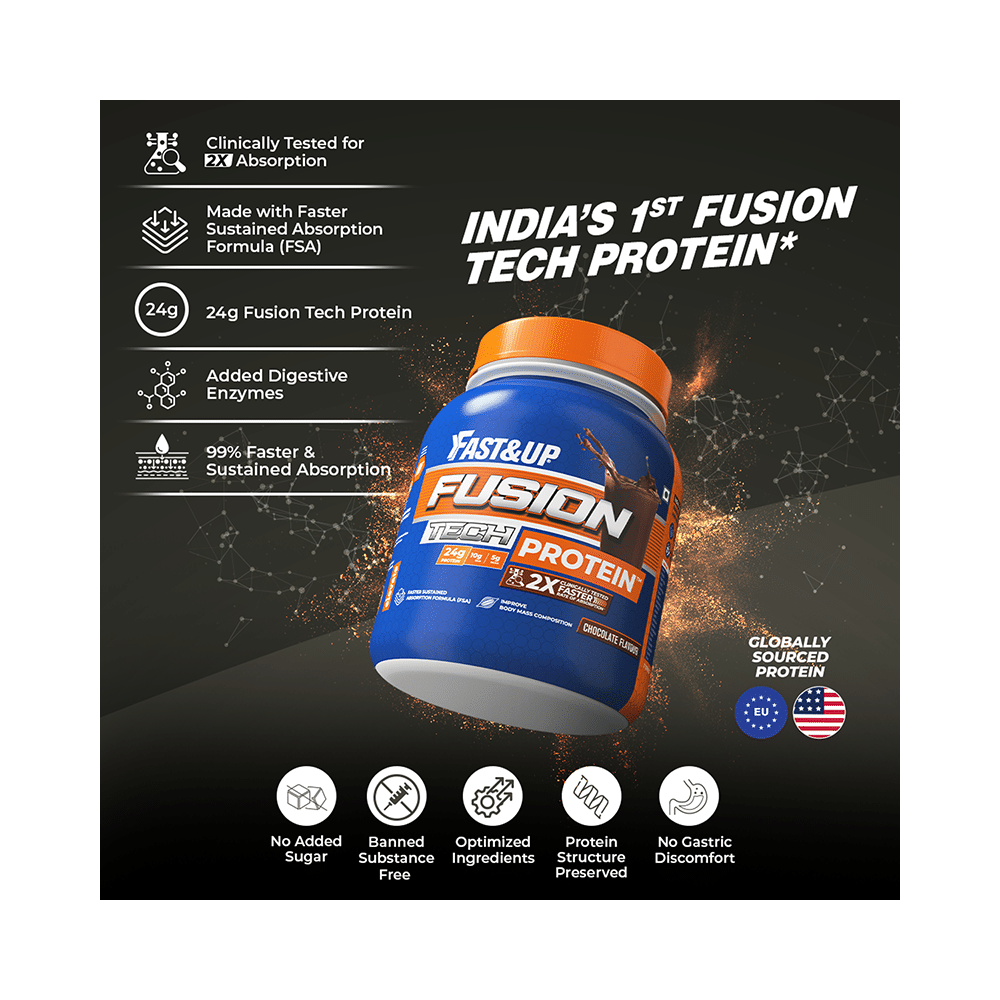 Fast&Up Fusion Tech Protein Supports Body Mass Composition Chocolate - Image 6