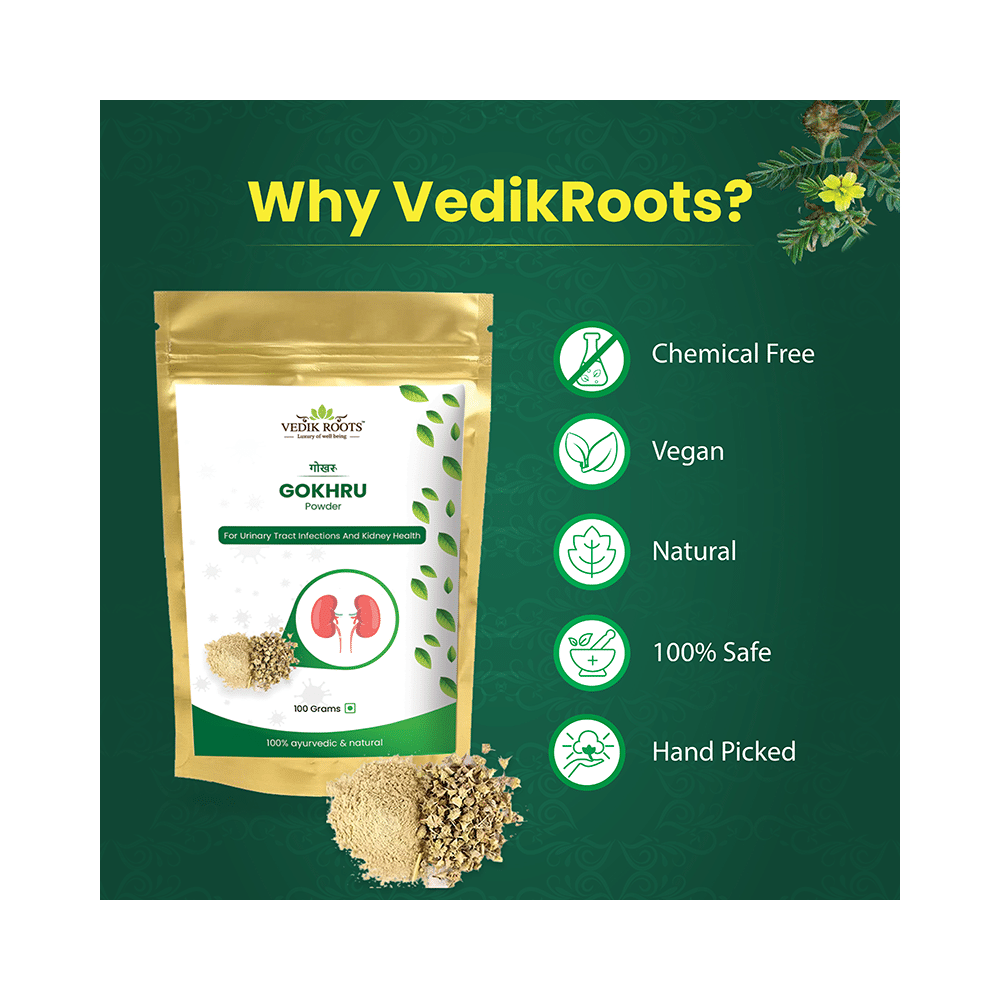 Vedikroots Gokhru Powder (100gm Each) - Image 6