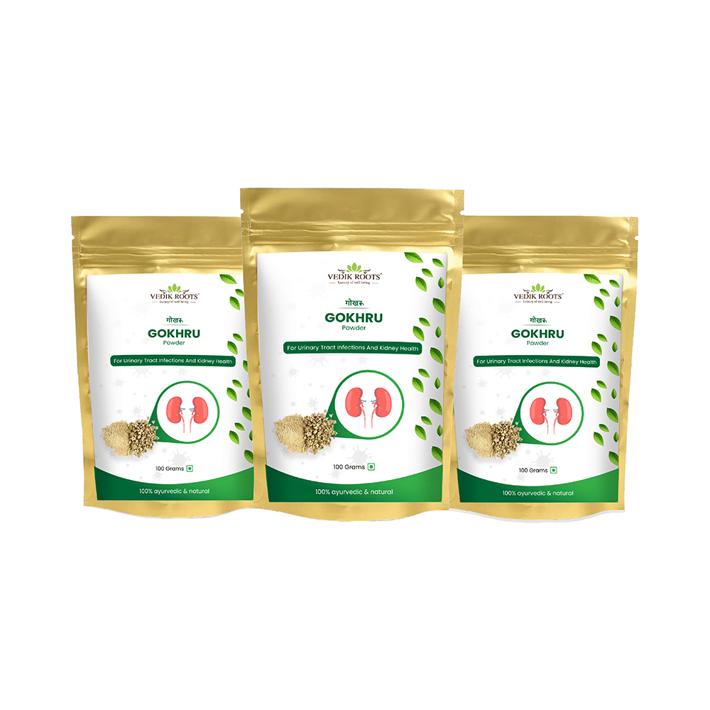 Vedikroots Gokhru Powder (100gm Each) - Image 1