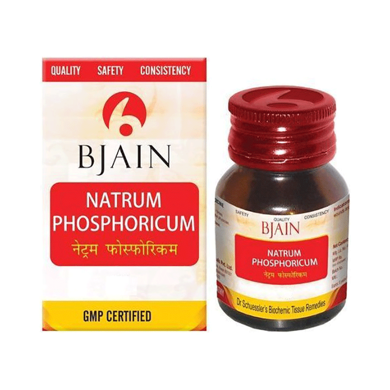 Bjain Natrum Phosphoricum Biochemic Tablet 12X - Image 1
