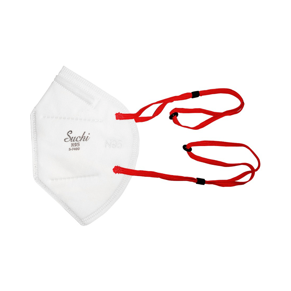 Suchi N 95 Face Mask with Adjustable Overhead Loop White - Image 1