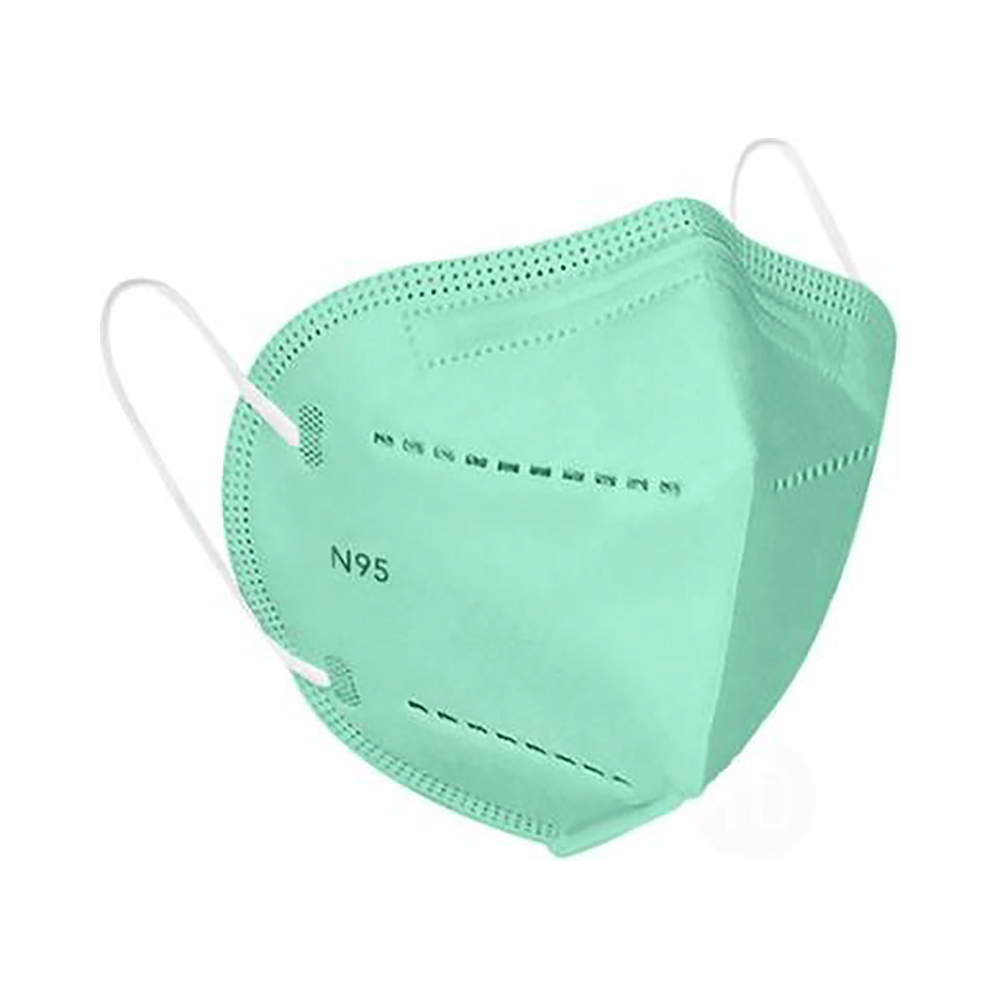 7 Shield 5 Layered N 95 Mask Green - Image 1
