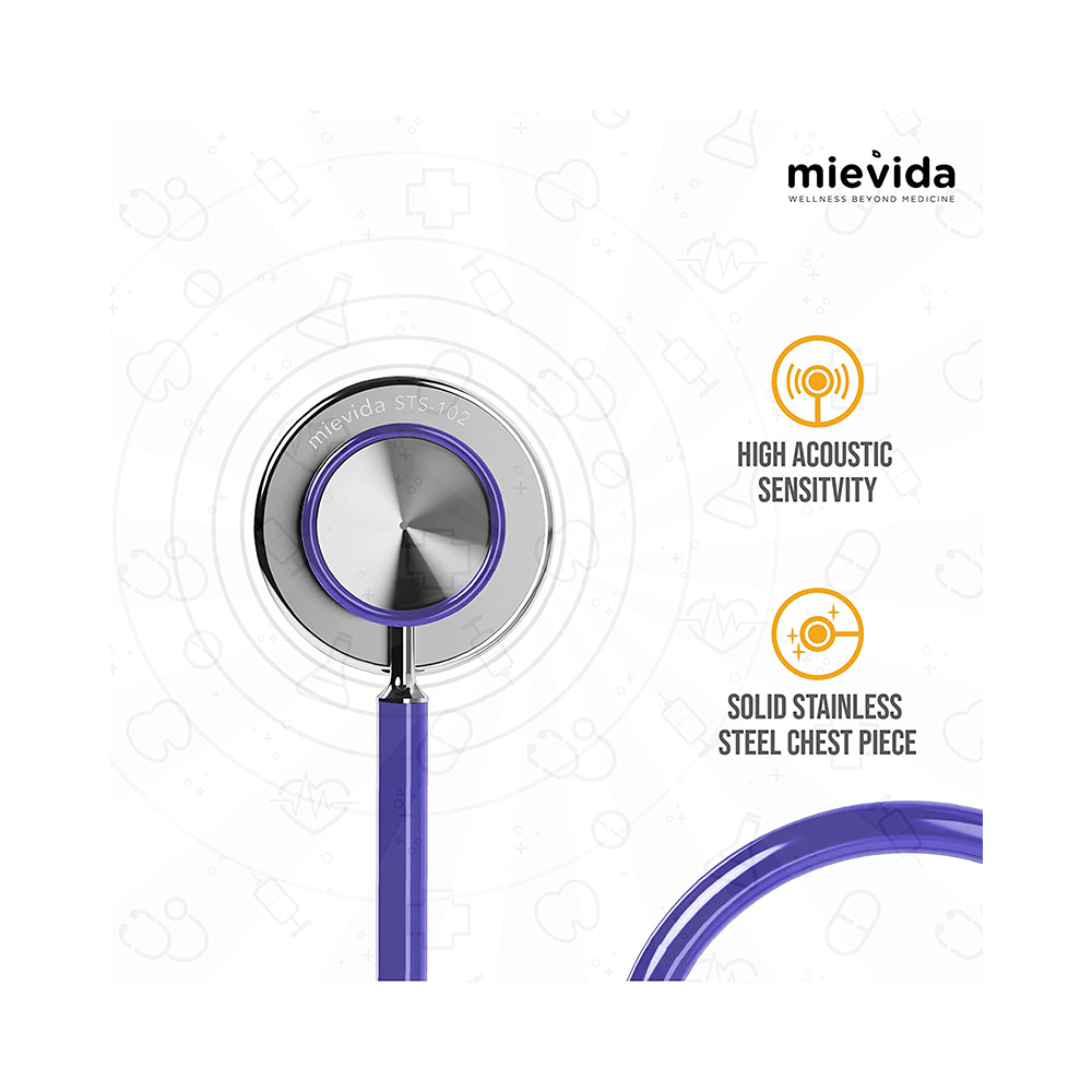 Mievida STS 102 Cardiology Stethoscope Blue - Image 4
