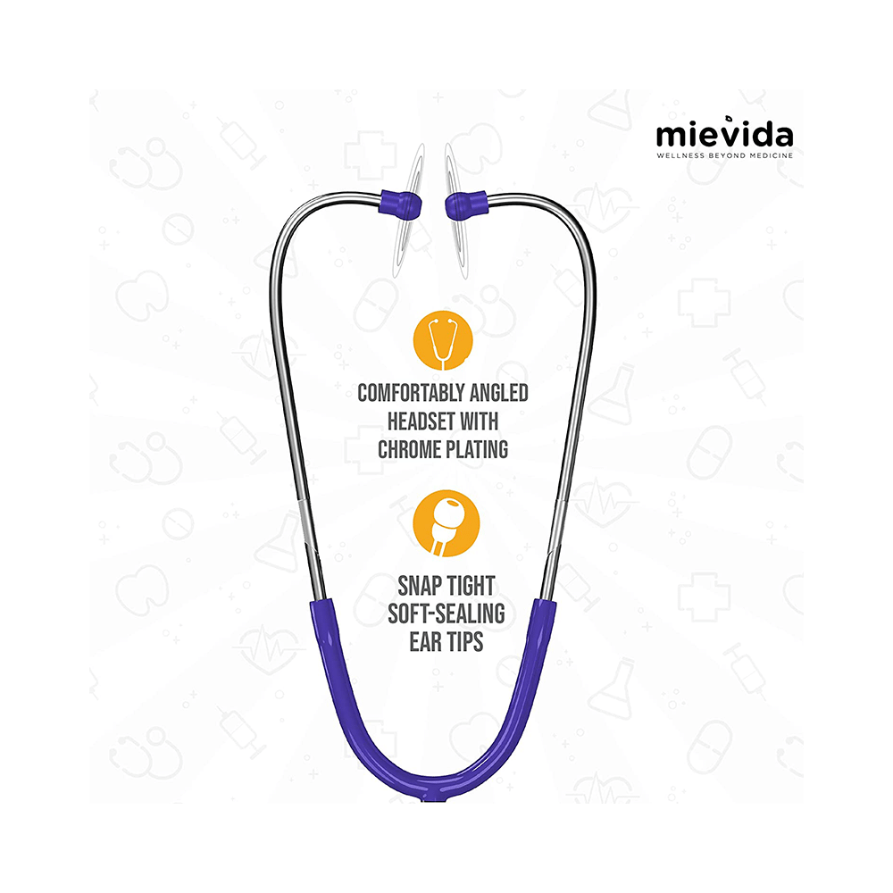 Mievida STS 102 Cardiology Stethoscope Blue - Image 3