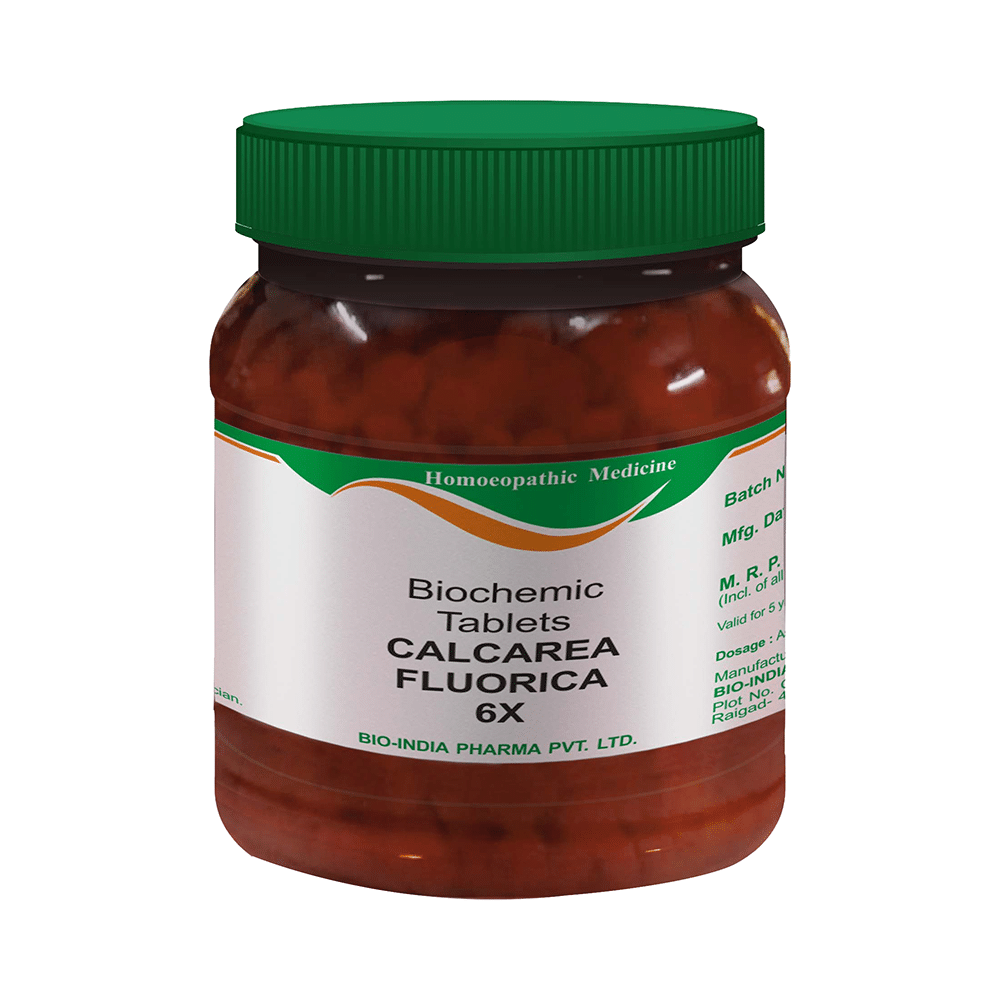 Bio India Calcarea Fluorica Biochemic Tablet 6X