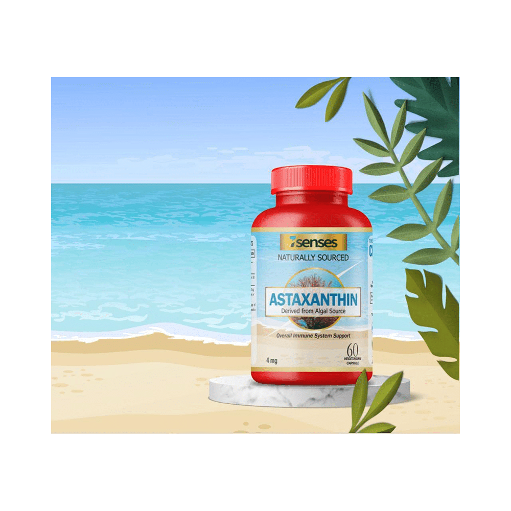 7Senses Astaxanthin 4mg Vegetarian Capsule (60 Each) - Image 4