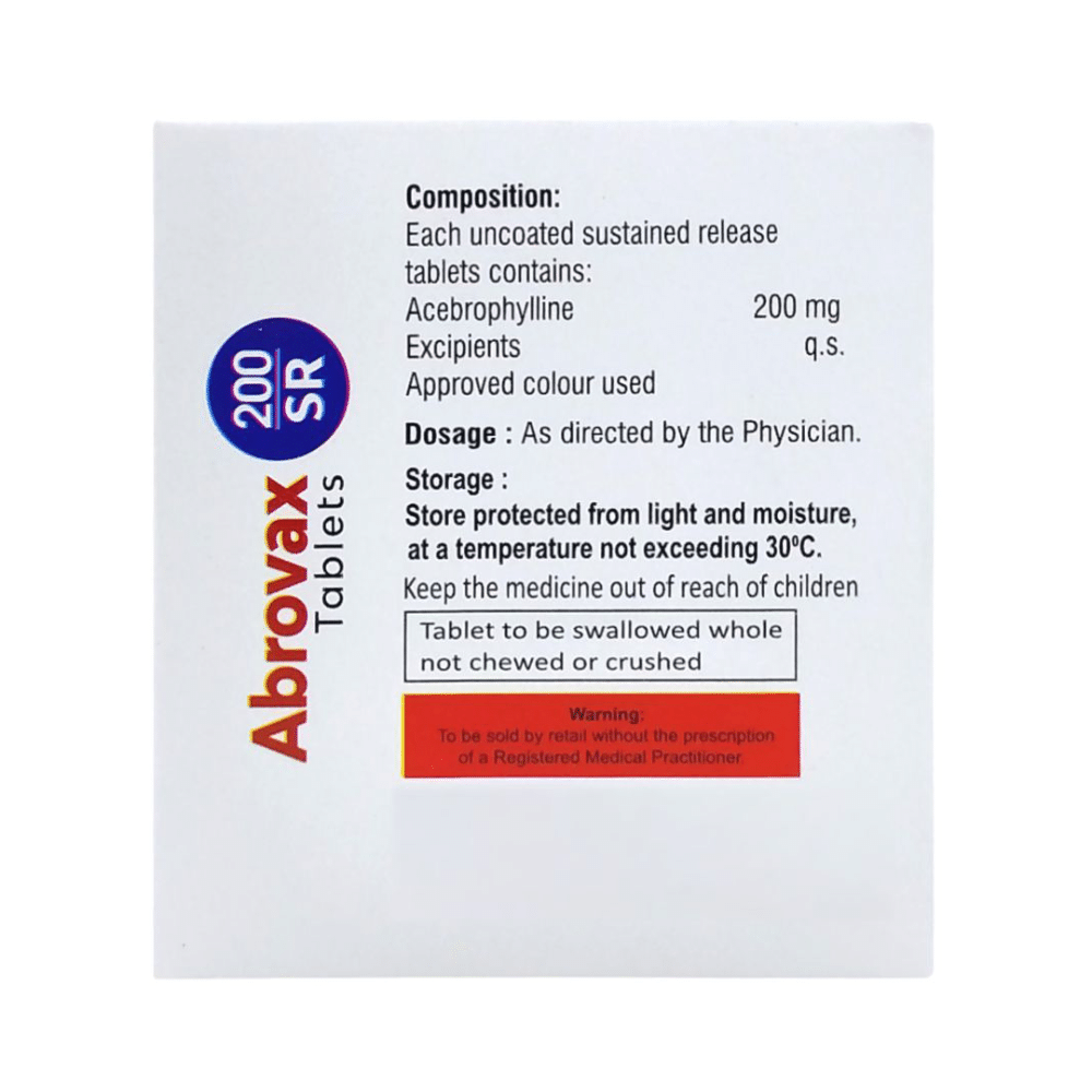 Abrovax 200mg Tablet SR - Image 2