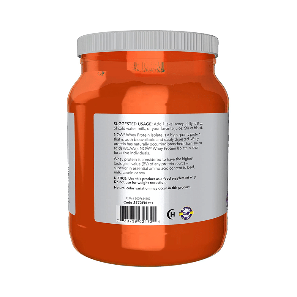 NOW Sports Whey Protein Isolate Powder Unflavoured - Image 2