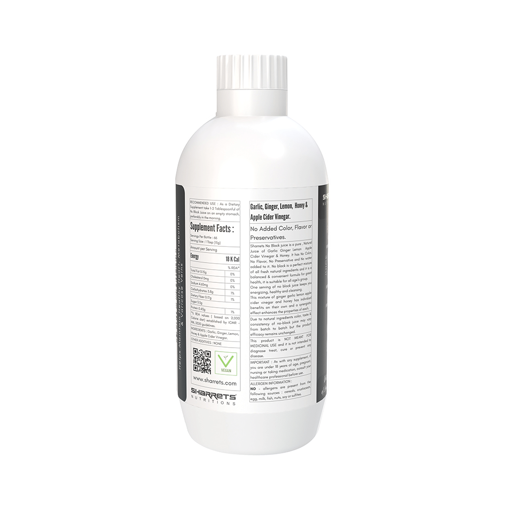Sharrets Nutritions No-Block Juice - Image 2