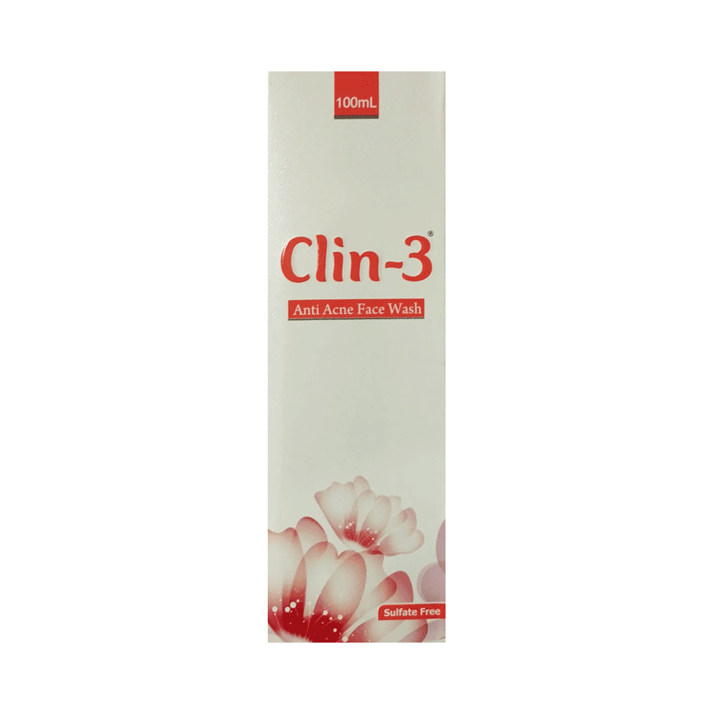 Clin - 3 Anti-Acne Face Wash | Sulphate-Free