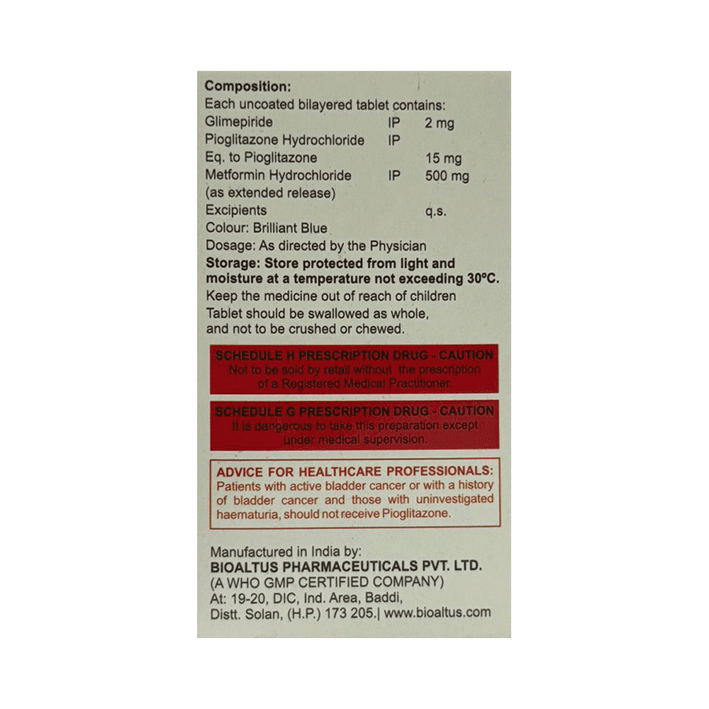 Triglimican 2 Tablet ER - Image 2