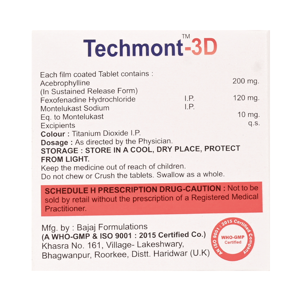 Techmont-3D Tablet SR - Image 2