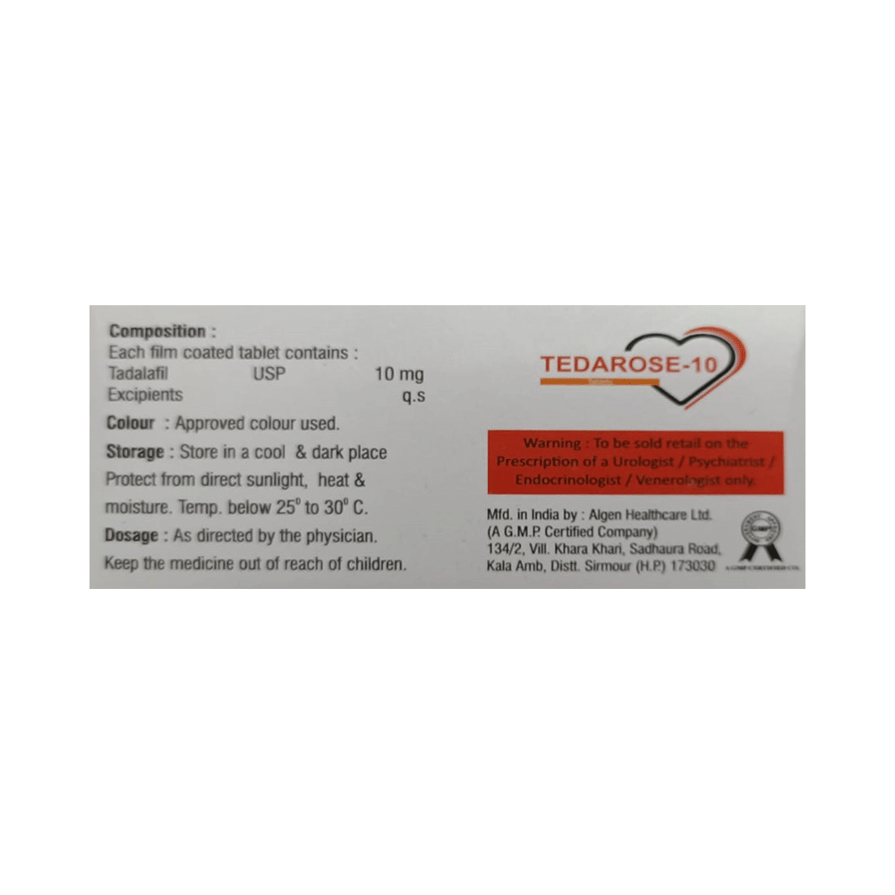 Tedarose 10 Tablet - Image 1