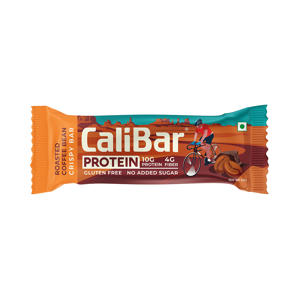 CaliBar Protein Crispy Bar (40gm Each) 3 Berry Almond & 3  Roasted Coffee Bean - Image 3
