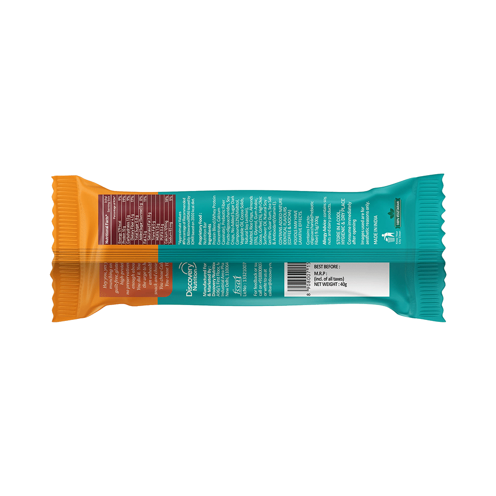 CaliBar Protein Crispy Bar (40gm Each) 3 Berry Almond & 3  Roasted Coffee Bean - Image 5