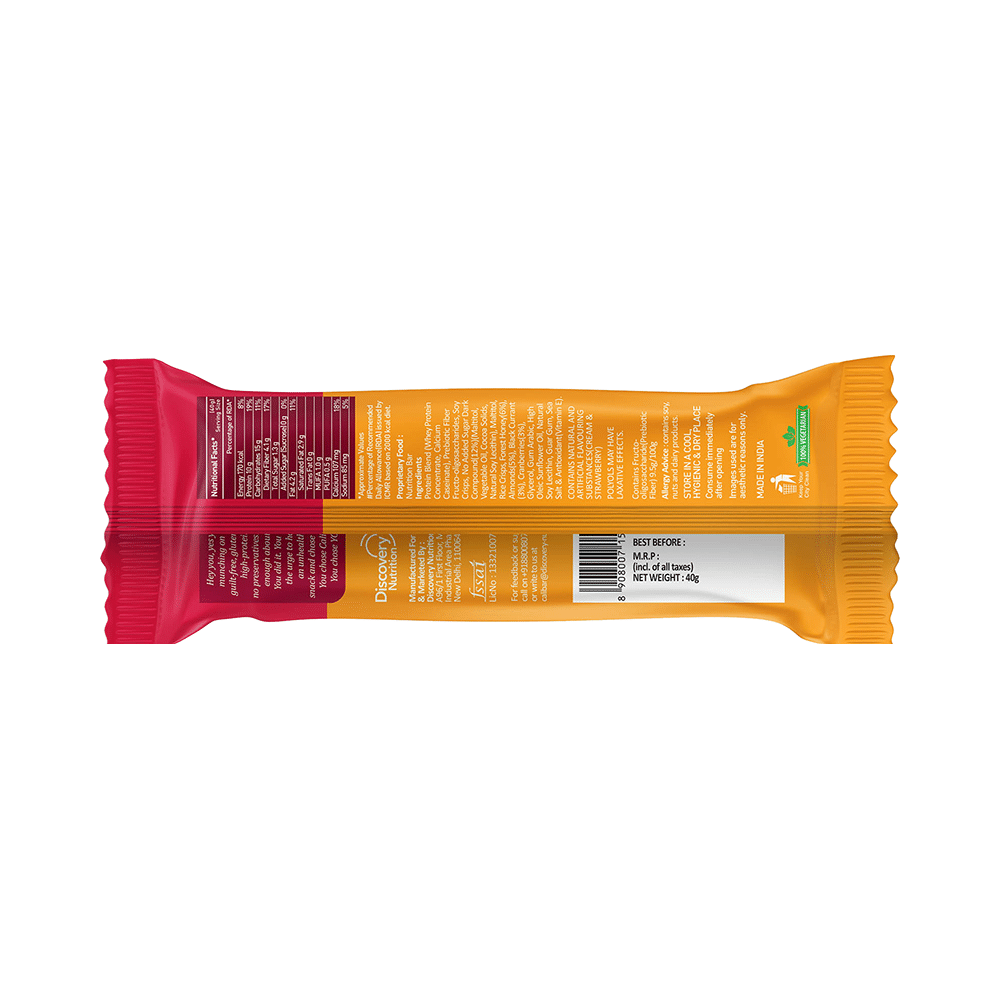 CaliBar Protein Crispy Bar (40gm Each) 3 Berry Almond & 3  Roasted Coffee Bean - Image 6