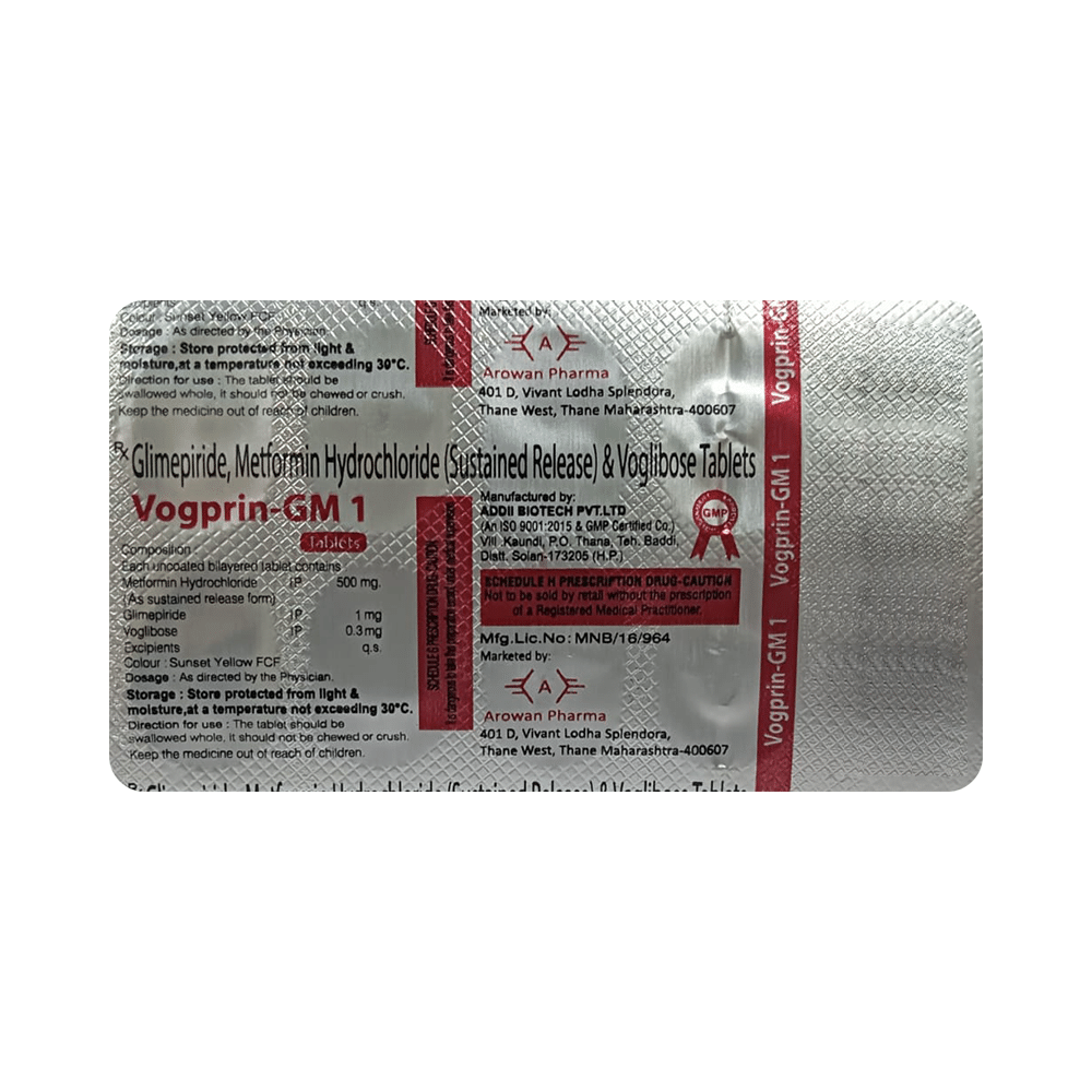 Vogprin-GM 1 Tablet SR - Image 4