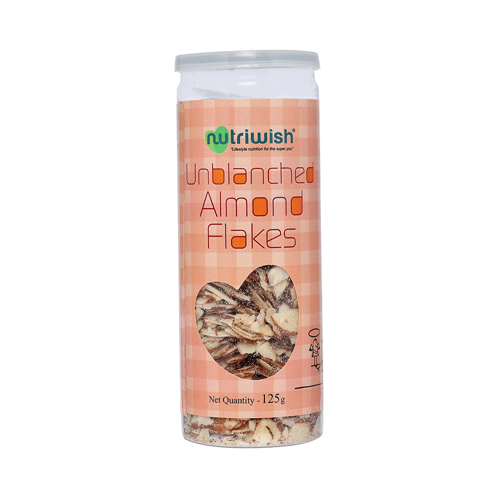 Nutriwish Unblanched Almond Flakes