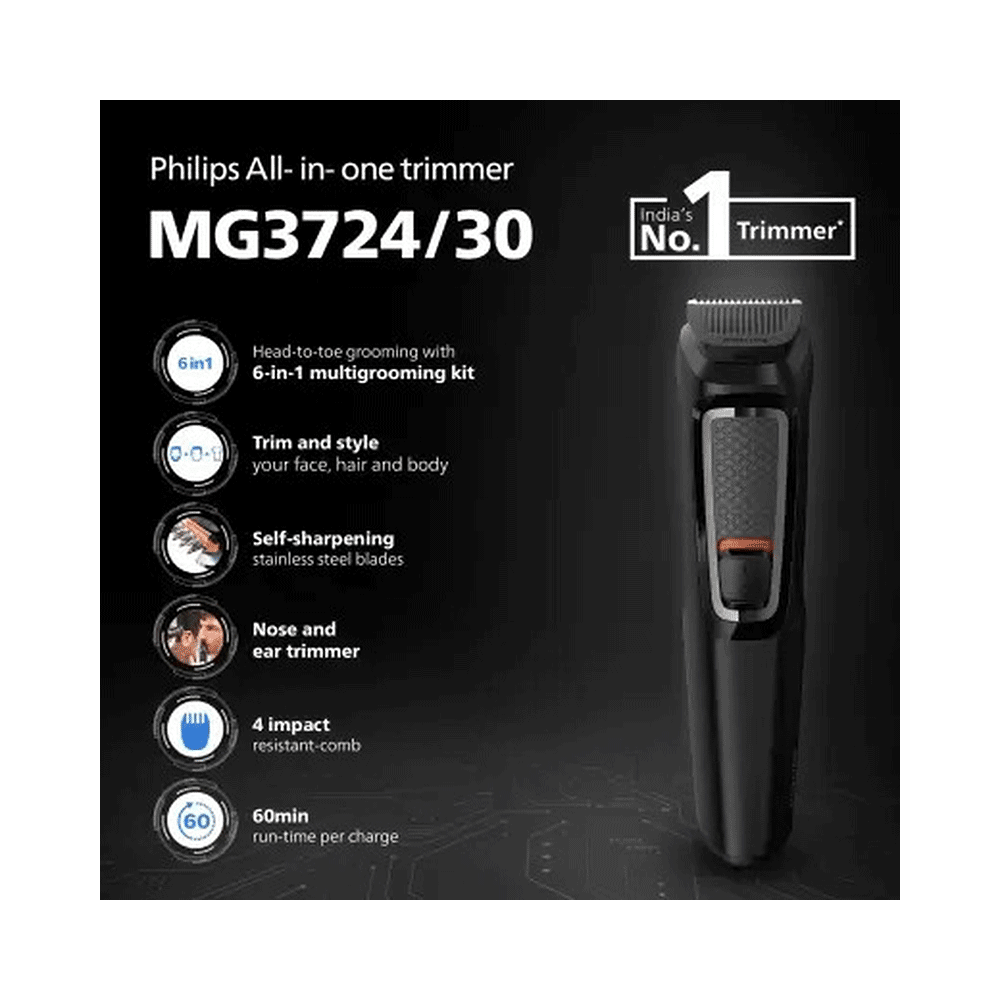 Philips MG3724/30 Trimmer Black - Image 2
