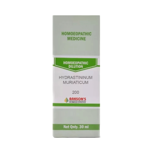 Bakson's Homeopathy Hydrastininum Muriaticum Dilution 200 - Image 1