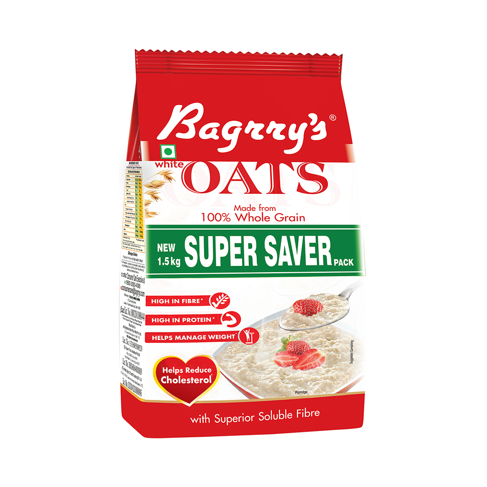 Bagrry's White Oats for Weight Management & Cholesterol Reduction - Image 1