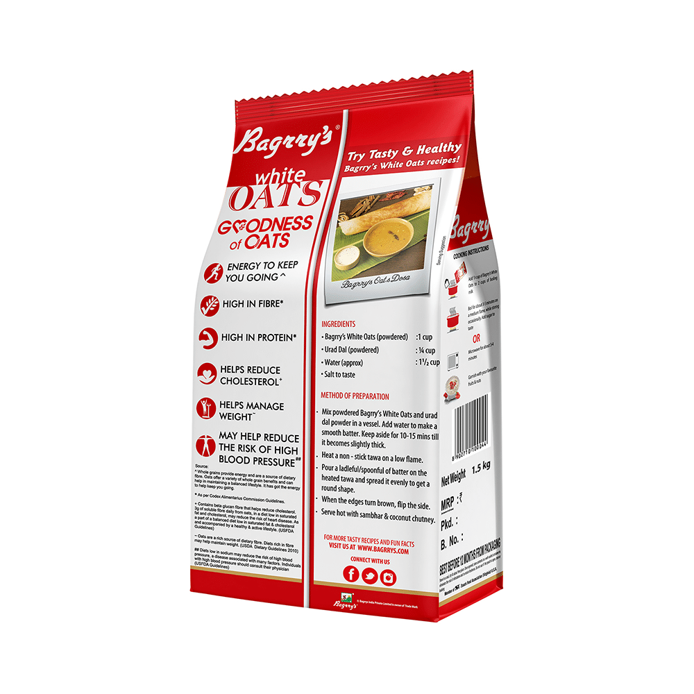 Bagrry's White Oats for Weight Management & Cholesterol Reduction - Image 3